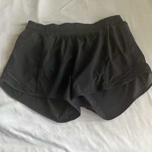 Lululemon High Rise Hotty Hot Shorts 4” (long) SIZE 10